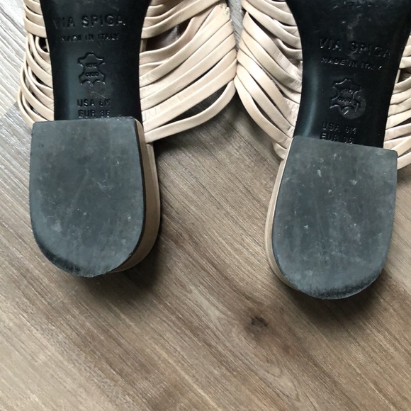 Via Spiga leather pointy toe mules - Picture 8 of 9